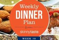 Skinnytaste Dinner Plan Week 70: Weekly Meal Menu