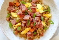 Cauliflower Fried Rice with Leftover Ham Recipe