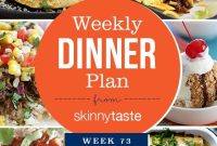 Skinnytaste Week 73 Dinner Plan and Recipes