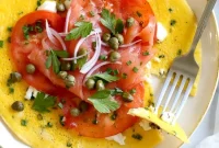 Nova Lox Omelet with Goat Cheese and Fresh Herbs