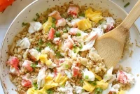 King Crab Cauliflower Fried Rice