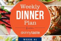 Skinnytaste Dinner Meal Plan Week 81