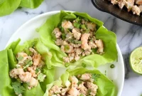 Chicken & Shrimp Thai Larb Recipe with Lime and Herbs