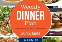 Skinnytaste Week 88 Dinner Meal Plan & Recipes