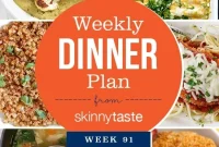 Skinnytaste Dinner Plan Week 91: Menu and Recipes