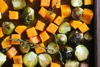 Roasted Brussels Sprouts and Butternut Squash Recipe
