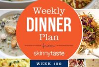 Skinnytaste Week 100 Dinner Plan: Recipes and Menu