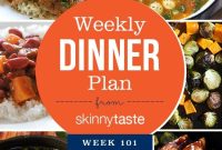 Skinnytaste Week 101 Dinner Recipes and Meal Plan