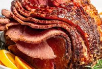 Slow Cooker Apricot Dijon Glazed Ham