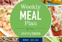 Skinnytaste Holiday Meal Plan: Dec 25–31