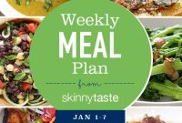 Skinnytaste Meal Plan: Week of January 1-7