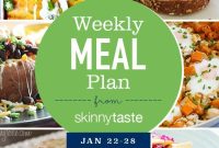 Skinnytaste Weekly Meal Plan Jan 22-28