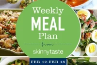 Skinnytaste Weekly Meal Plan: Feb 12-18