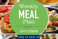 Skinnytaste Weekly Meal Plan: Feb 19–25