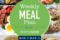 Skinnytaste Weekly Meal Plan: March 5-11