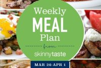 Skinnytaste Weekly Meal Plan: March 26-April 1