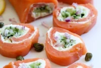 Smoked Salmon Pinwheels Recipe with Cream Cheese