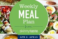 Skinnytaste Weekly Meal Plan: April 9-15