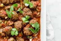 Moroccan Meatballs Recipe with Harissa and Preserved Lemon
