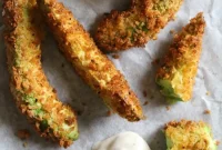 Oven-Baked Avocado Fries with Zesty Lime Dip