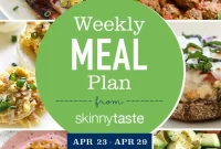 Skinnytaste Meal Plan Week of April 23-29