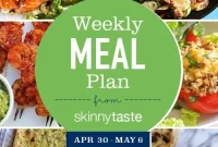 Skinnytaste Weekly Meal Plan: April 30 to May 6