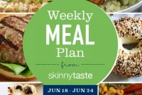 Skinnytaste Weekly Meal Plan: June 18–24