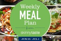 Skinnytaste Weekly Meal Plan: June 25 to July 1