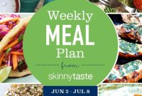 Skinnytaste Weekly Meal Plan: July 2-8