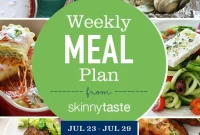 Skinnytaste Weekly Meal Plan: July 23-29