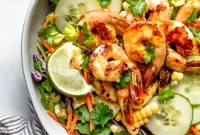 Spicy Thai Shrimp Salad with Lime and Fresh Herbs