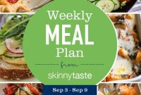 Skinnytaste Weekly Meal Plan: September 3-9