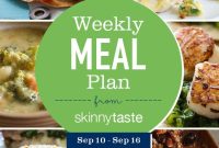 Skinnytaste Weekly Meal Plan: Sept 10-16