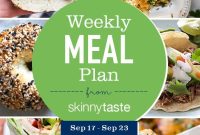 Skinnytaste Weekly Meal Plan: Sept 17-23