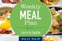 Skinnytaste Weekly Meal Plan: September 24-30