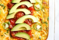 Tex-Mex Breakfast Casserole with Chorizo and Peppers
