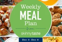 Skinnytaste Weekly Meal Plan: Dec 3-9