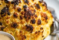 Whole Roasted Baby Cauliflower with Garlic and Herbs