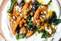 Za’atar Roasted Carrot and Chickpea Yogurt Bowl Recipe