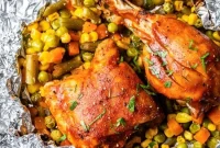 Grilled BBQ Chicken Foil Packets