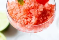Spiked Watermelon Lime Granita Recipe