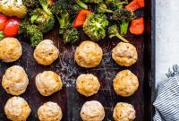 Sheet Pan Italian Ground Turkey Meatballs with Roasted Veggies