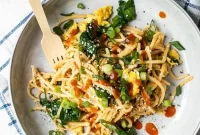 Peanut Noodle Stir-Fry with Hearts of Palm