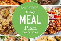 7-Day Balanced Meal Plan: Aug 30-Sep 5