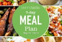 7-Day Meal Plan Sept 27–Oct 3: Recipes & Grocery List