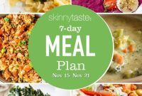 7-Day Meal Plan Nov 15-21: Weekly Menu & Recipes