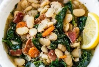 Brothy Lima Beans and Greens Recipe for Stovetop or Instant Pot