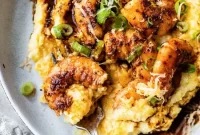 Cajun Blackened Shrimp with Creamy Grits Recipe
