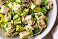 Juicy Sous Vide Chicken with Cilantro-Lime Avocado Salad