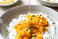 Creamy Peach Pie Cottage Cheese Bowls Recipe